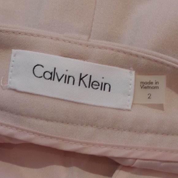 Calvin Klein Blush Pink Fly Front Pencil Skirt- Sz. 2 - Picture 4 of 4